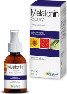 Euronatural - Melatonin spray Συμπλήρωμα διατροφής για την καταπολέμηση της αϋπνίας - 30ml