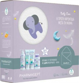 Pharmasept Baby Promo Pack Bρεφικό Σετ Περιποίησης με Δώρο Μπουρνούζι-Κάπα