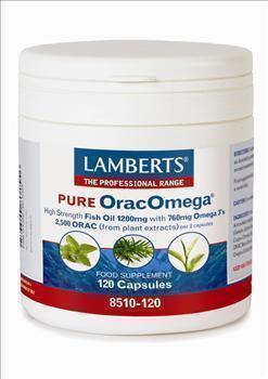 Lamberts Orac Omega Pure,  Ωμέγα 3 Λιπαρών Οξέων & Φυτικά Αντιοξειδωτικά, 120 caps