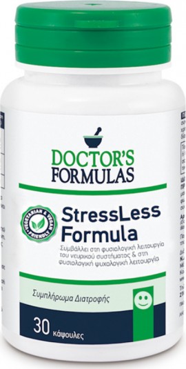 Doctors Formulas StressLess Formula Συμπλήρωμα Για Το Νευρικό Σύστημα 30 Κάψουλες