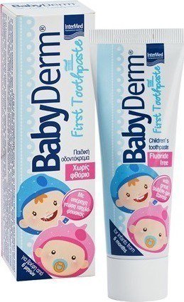 Intermed Babyderm First Toothpaste Γεύση Τσιχλόφουσκα 50ml