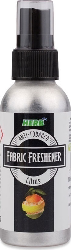 Herb Fabric Freshener Citrus Αποσμητικό Χώρου για Υφάσματα που εξουδετερώνει την Οσμή του Τσιγάρου με Άρωμα Κίτρο 60ml