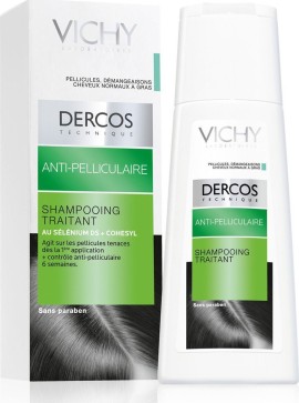 Vichy Dercos Anti-Dandruff Selenium DS Σαμπουάν κατά της Πιτυρίδας για Λιπαρά Μαλλιά 200ml
