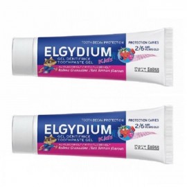 Elgydium Promo KidsToothpaste Παιδική Οδοντόπαστα με Γεύση Κόκκινα Φρούτα (2-6 ετών) 2x50ml -50% στο Δεύτερο Προϊόν