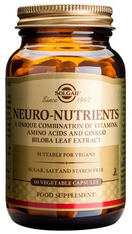 Solgar Neuro Nutrients Συμπλήρωμα Διατροφής 60 Φυτικές Κάψουλες