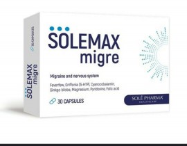 Sole-Pharma Solemax Migre Συμπλήρωμα Διατροφής για την Λειτουργία του Νευρικού Συστήματος 30caps