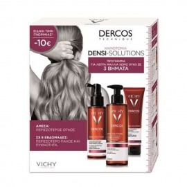 Vichy PROMO Dercos Densi-Solutions Pack -10€ Regenerating Thickening Balm Conditioner, 150ml & Hair Mass Creator Concetrated Care, 100ml & Σαμπουάν Πύκνωσης για Αδύναμα Μαλλιά, 250ml