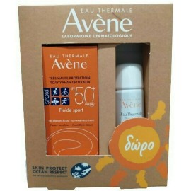 Avene Promo Tres Haute Protection Fluide Sport SPF 50+ 100ml & Δώρο Avene Eau Thermale Ιαματικό Νερό 50ml