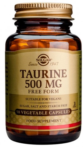 Solgar Taurine 500mg 50 Φυτικές Κάψουλες
