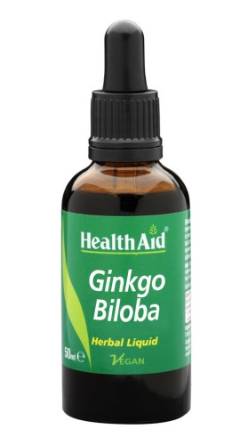 Health Aid σταγόνες Ginkgo Biloba 5000mg 50ml για κυκλοφορικό&καλή μνήμη και συγκέντρωση