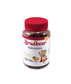 Bradex Bradbear Multivitamins Παιδικές Πολυβιταμίνες με Γεύση Πορτοκάλι 60 Gummy Bears