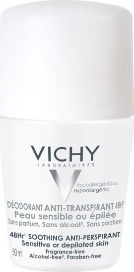 Vichy Deodorant Sensitive Skin Αποσμητικό  Roll - On 48ωρης Προστασίας  50ml