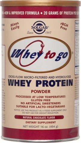 Solgar Whey to Go Protein Σοκολάτα 377gr