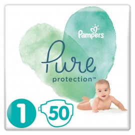 Pampers  Pure Protection Μέγεθος 1 (2-5kg) 50 Πάνες