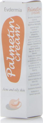 Evdermia Palmetin Cream 30ml - Κρέμα Για Λιπαρά Δέρματα Με Ταση Ακμης