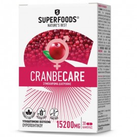 Superfoods CranbeCare 15.200mg Για Το Ουροποιητικό 30 Κάψουλες