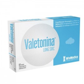 Winmedica Valetonina Long Sirc Συμπλήρωμα Διατροφής με Μελατονίνη & Βαλεριάνα για την Καταπολέμηση της Αϋπνίας, 60 disks