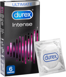 Durex Intense Stimulating Condoms Προφυλακτικά με Διεγερτική Υφή 6 Τεμάχια