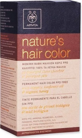 Apivita Natures Hair Color 7.47 Μπέζ Χάλκινο