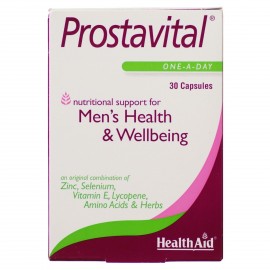 Health Aid Prostavital Συμπλήρωμα Διατροφής με Βιταμίνες, Μέταλλα & Φυτικά Εκχυλίσματα για τη Διατήρηση της Υγείας του Προστάτη 30 Κάψουλες
