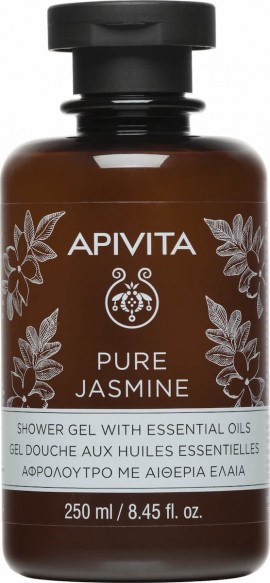 Apivita Pure Jasmine Αφρόλουτρο με Αιθέρια Έλαια με Γιασεμί 250ml