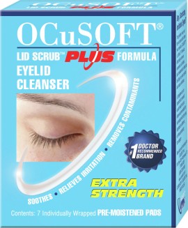 Ocusoft Eyelid Cleanser Pads Μαντηλάκια Καθαρισμού Βλεφάρων 7τμχ