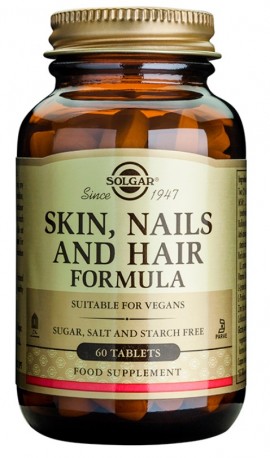 Solgar Hair - Skin - Nails Συμπλήρωμα Διατροφής Για Μαλλιά - Νύχια - Δέρμα 60 Ταμπλέτες