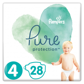Pampers  Pure Protection Μέγεθος 4 [9-14kg] 28 Πάνες