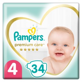 Pampers Premium Care Μέγεθος 4 [9-14kg] 34 Πάνες