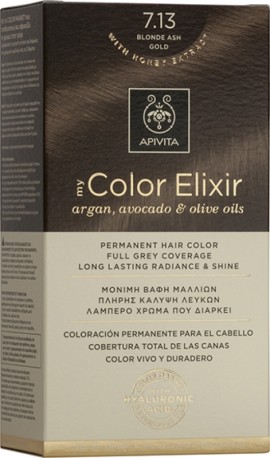 Apivita My Color Elixir 7.13 Βαφή Μαλλιών Ξανθό Σαντρέ Μελί
