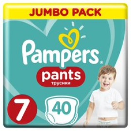 Pampers Pants Μέγεθος 7 [17+kg] 40 Πάνες - Βρακάκι