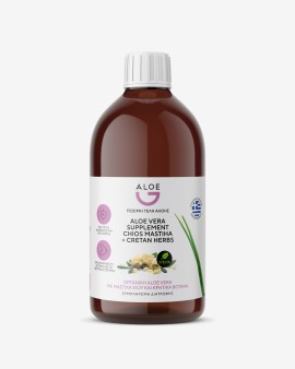 Genomed Αloe G Οργανική Πόσιμη Αloe Vera με Μαστίχα Χίου & Κρητικά Βότανα (Στέβια) 1lt