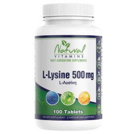 Natural Vitamins L-Lysine 500mg 100tabs