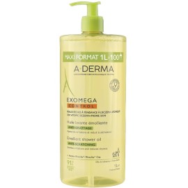 A-Derma Exomega Control Anti-Scratching Emollient Shower Oil Μαλακτικό Έλαιο Καθαρισμού Κατά του Αισθήματος Κνησμού 1L