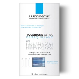 La Roche Posay Toleriane Ultra Make Up Remover Ντεμακιγιάζ Προσώπου - Ματιών Σε Μονοδόσεις 30x5ml