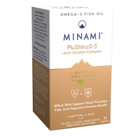 Minami Nutrition PlushinzO-3 Antioxidant Complex & Omega 3, 30softgels