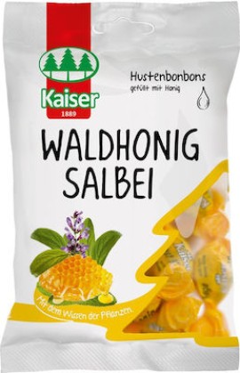 Kaiser Waldhonig Salbei Καραμέλες για το Βήχα με Μέλι & Φασκόμηλο 90gr