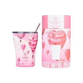 Estia Ανοξείδωτος Θερμός Coffee Mug Save The Aegean 350ml Love Ascend 01-23102