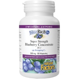 Natural Factors BlueRich Plus Super Strength Blueberry Concentrate 90caps