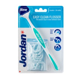 Jordan Easy Clean Flosser Οδοντικό Νήμα με Λαβή & 20τμχ Ανταλλακτικά Νήματος(διάφορα χρώματα)