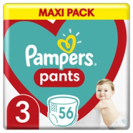 Pampers Pants Μέγεθος 3 [6-11kg] Maxi 56 Πάνες - Βρακάκι