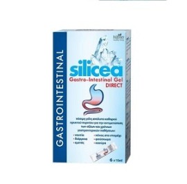 Hubner Silicea Gastro-Intestinal Gel Direct για Άμεση Αντιμετώπιση Οξέων & Χρόνιων Γαστρεντερικών Παθήσεων 6 x 15ml