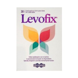 Uni-Pharma Levofix, για την Φυσιολογική Λειτουργία του Θυροειδούς 30 Δισκία