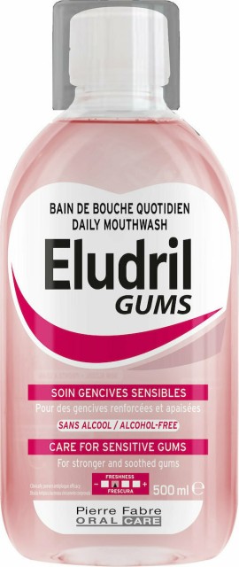 Elgydium Eludril Gums 500ml - Στοματικό Διάλυμα Για Ευαίσθητα Ούλα