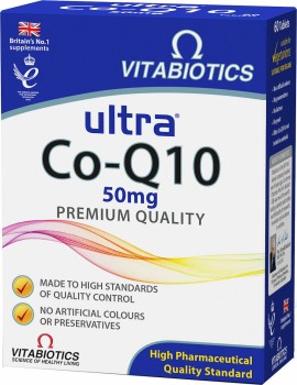 Vitabiotics Ultra Co-Q10 50mg Premium Quality Συνένζυμο Q10, 60tabs