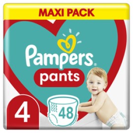 Pampers Pants Μέγεθος 4 [9-15kg] 48 Πάνες - Βρακάκι