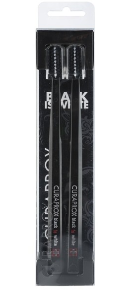 Curaprox Black is White Οδοντόβουρτσα για Λευκά Δόντια 2τμχ