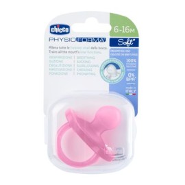 Chicco Physio Forma Soft Πιπίλα Ολο Σιλικόνη Ροζ 6-16m 1 τμχ