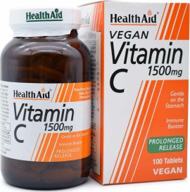 Health Aid Vitamin C Prolonged Release 1500mg 100 ταμπλέτες