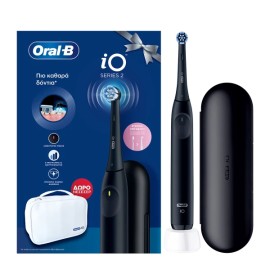 Oral-B iO Series 2 Ηλεκτρική Οδοντόβουρτσα Μαύρη & Δώρο Νεσεσέρ